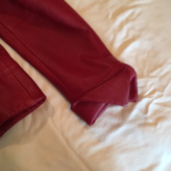 BiBA+pariscop red leather zipper jacket. Size 34. - Picture 6 of 6